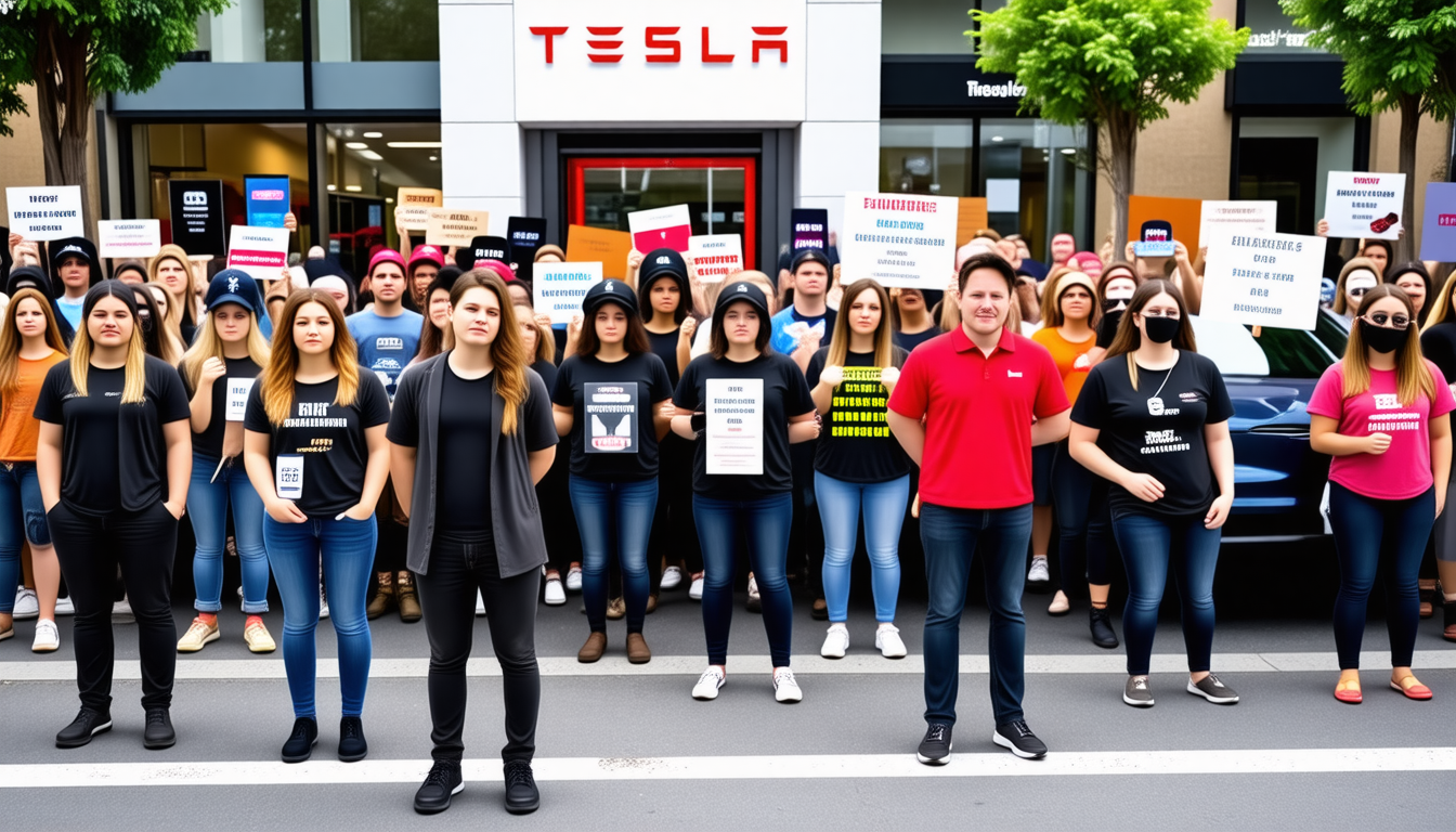 découvrez comment des opposants à elon musk organisent des manifestations devant les points de vente tesla à travers les états-unis. cet article explore les motivations et les actions de ces groupes, ainsi que l'impact de leur mobilisation sur l'image de la marque.