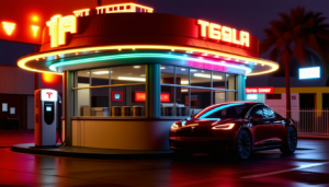 Hollywood Tesla Diner : un mariage réussi entre design rétro et technologie automobile électrique de pointe Le Hollywood Tesla Diner, récemment inauguré par Elon Musk, est bien plus qu’un simple restaurant. Il incarne une innovation audacieuse mêlant un univers rétro [&hellip;]