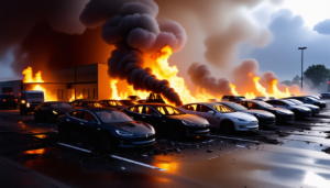 Incendie dans un parking de concessionnaire : analyse détaillée de la destruction de 24 Tesla Dans la nuit du 12 au 13 novembre 2025, un incendie d&rsquo;une rare intensité s&rsquo;est déclaré sur le parking d’un concessionnaire Tesla situé aux Pennes-Mirabeau [&hellip;]