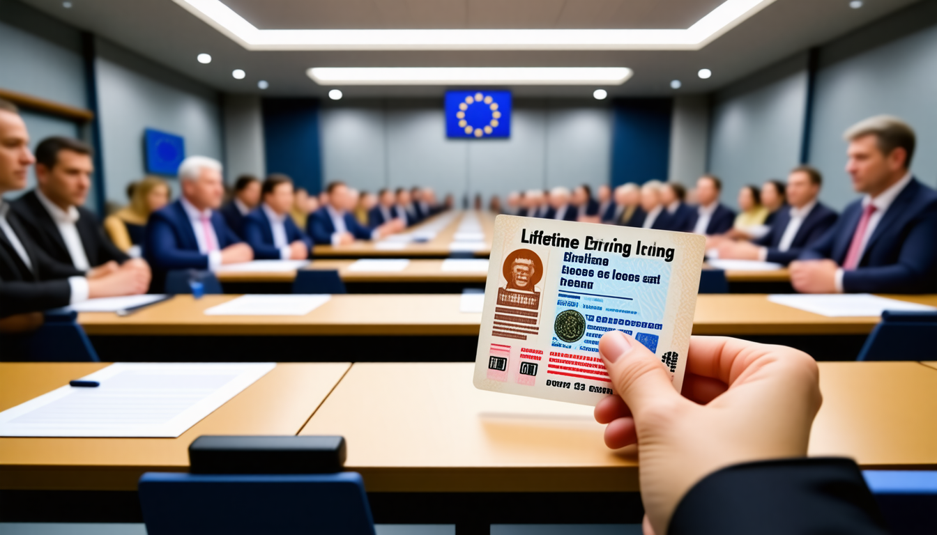 le parlement européen envisage de rendre obligatoire le renouvellement du permis de conduire tous les 15 ans, mettant ainsi fin au permis de conduire à vie pour renforcer la sécurité routière.