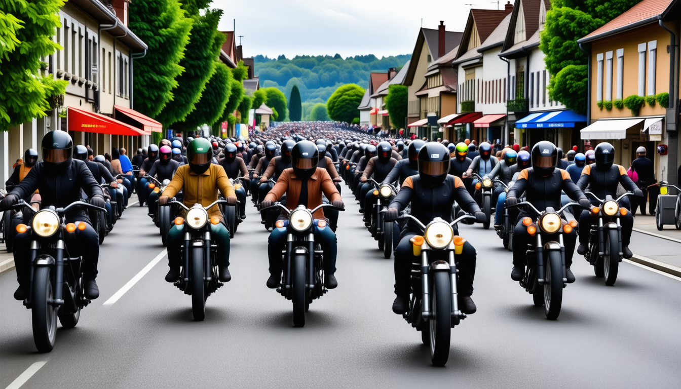 découvrez l'événement spectaculaire où 800 passionnés de moto se retrouvent à la ferté-bernard pour une rencontre mémorable pleine de puissance et de convivialité.