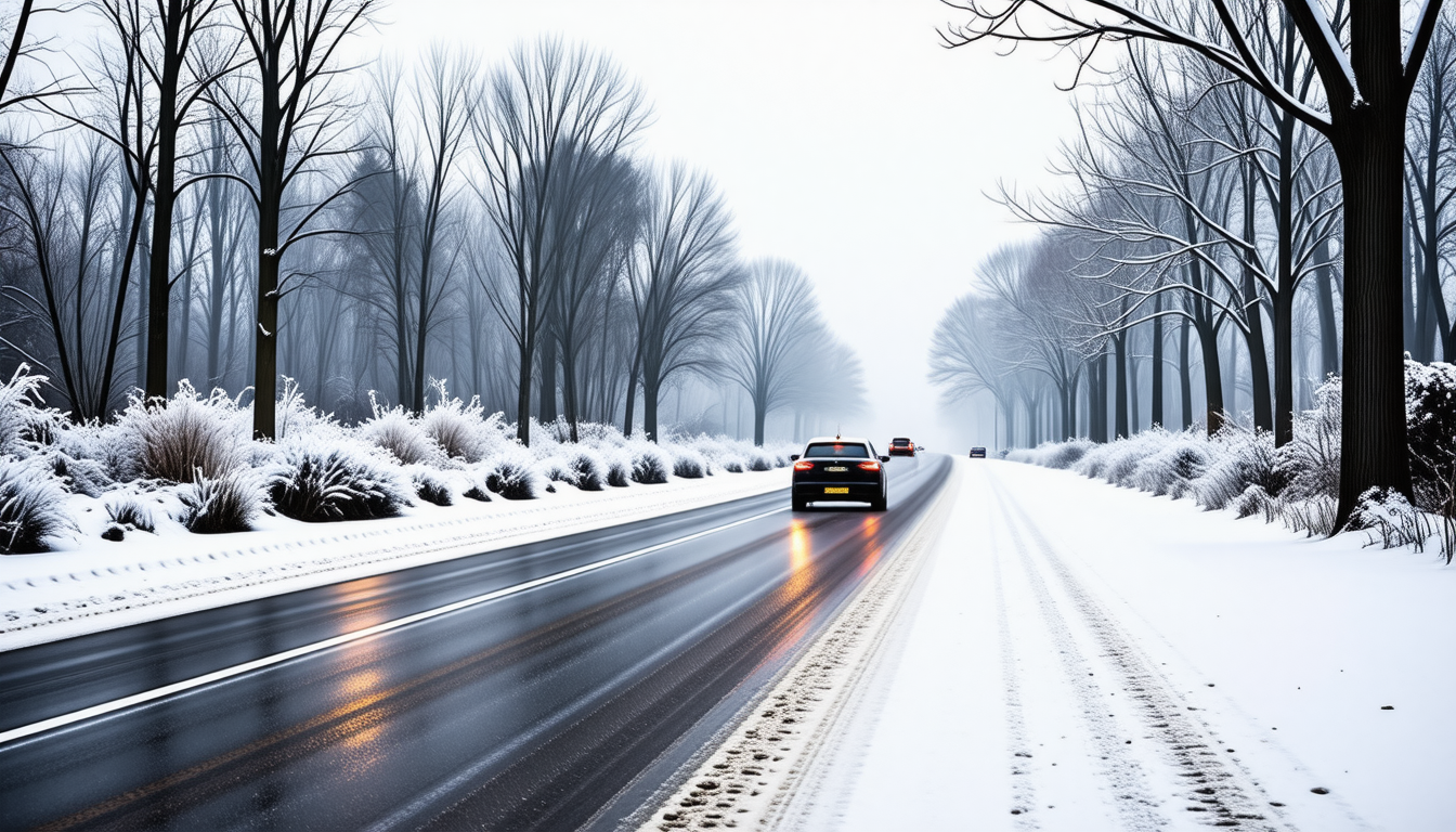 préparez-vous aux conditions hivernales en sarthe : neige et verglas rendent les routes glissantes. restez prudents et adaptez votre conduite pour garantir votre sécurité.