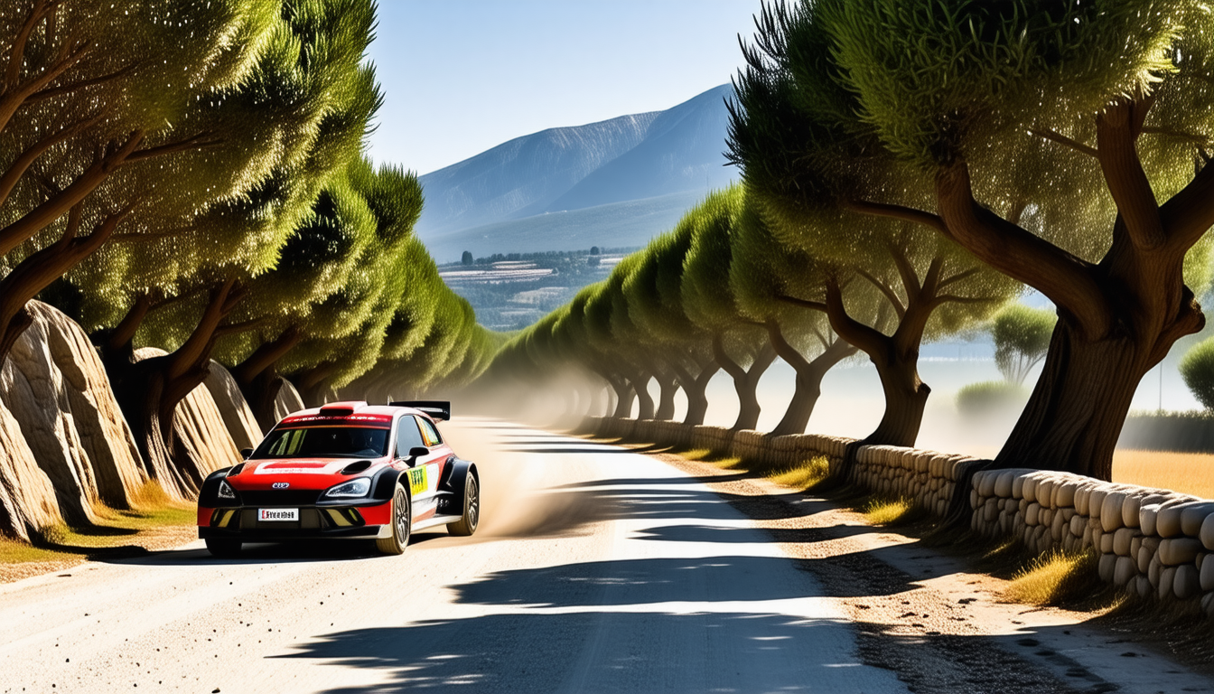 suivez le rallye wrc en grèce où tänak conserve sa position face à ses concurrents ogier et fourmaux dans une course intense et pleine de suspens.