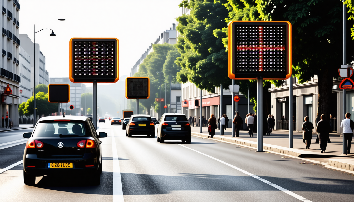 découvrez les alertes des panneaux du département de takata pour sensibiliser les conducteurs et améliorer la sécurité routière.