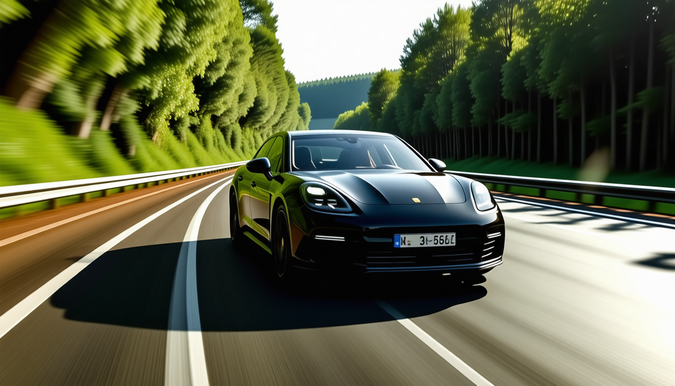 un conducteur français bat un record de vitesse en atteignant 321 km/h au volant de sa porsche panamera sur une autoroute allemande, défiant les limites de performance.