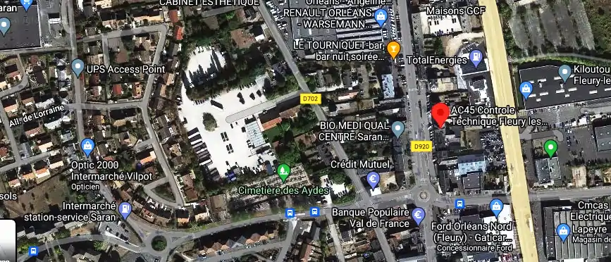 Prix contrôle technique à Fleury-les-Aubrais