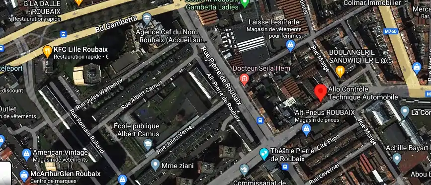 Prix contrôle technique à Roubaix