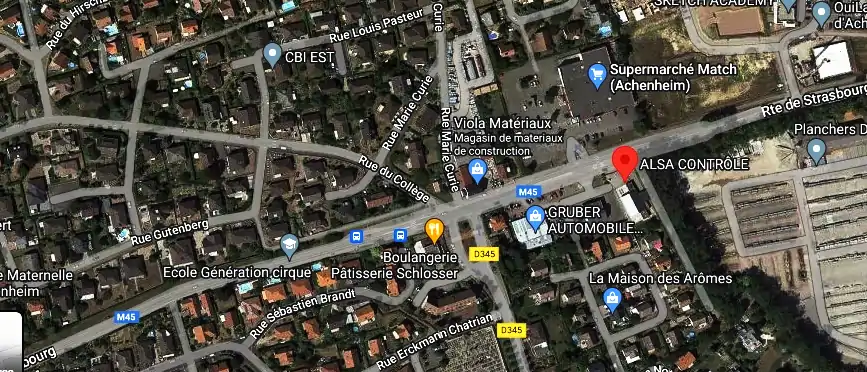 Prix contrôle technique à Achenheim