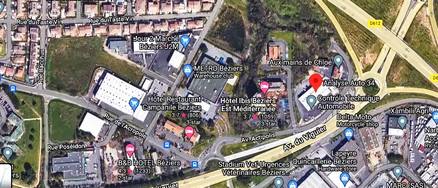 Prix contrôle technique à Villeneuve-lès-Béziers