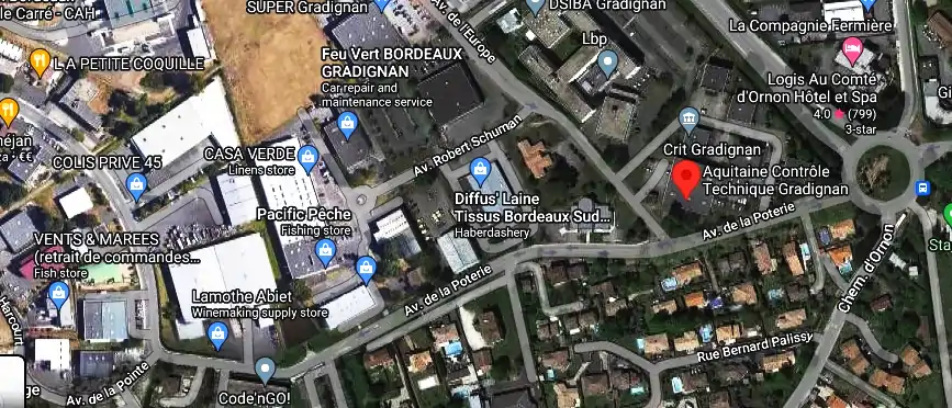 Prix contrôle technique à Gradignan