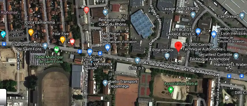 Prix contrôle technique à Vénissieux