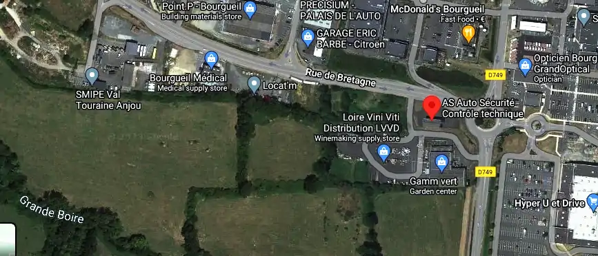 Prix contrôle technique à Bourgueil