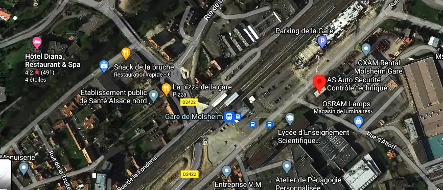 Prix contrôle technique à Molsheim