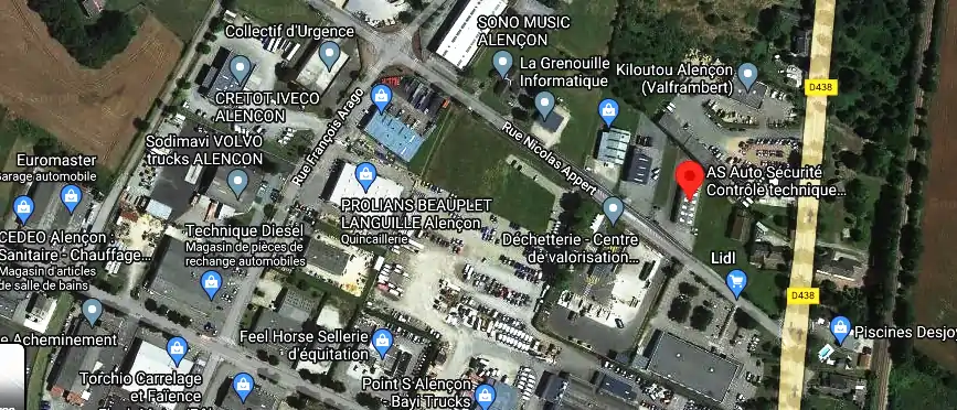 Prix contrôle technique à Alençon