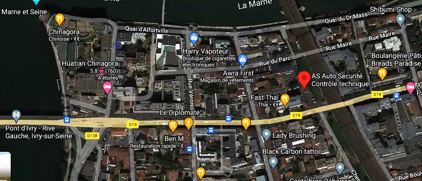 Prix contrôle technique à Alfortville