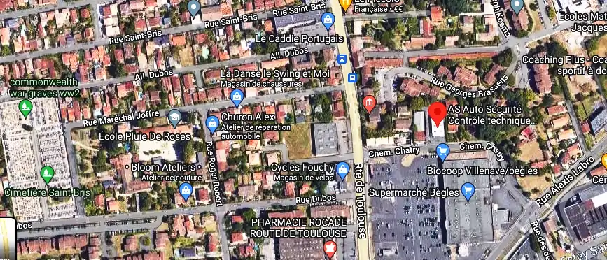 Prix contrôle technique à Bègles