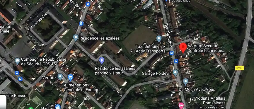 Prix contrôle technique à Béthune