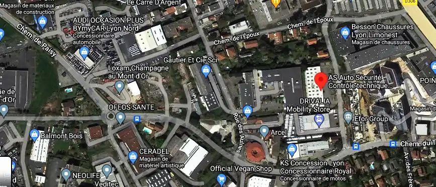 Prix contrôle technique à CHAMPAGNE AU MONT D`OR