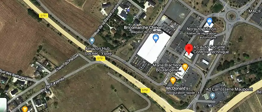 Prix contrôle technique à Chinon