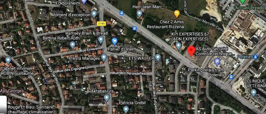 Prix contrôle technique à Eckbolsheim