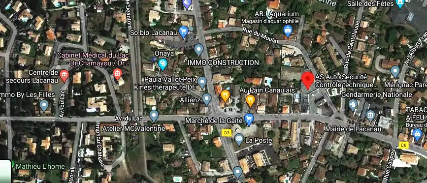 Prix contrôle technique à Lacanau