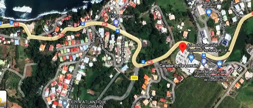 Prix contrôle technique à 17 Bis Lotissement Seguineau, Le Lorrain 97214, Martinique