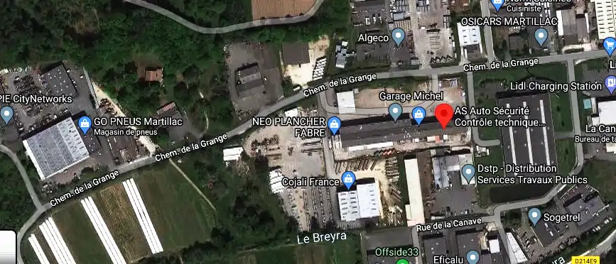 Prix contrôle technique à Martillac