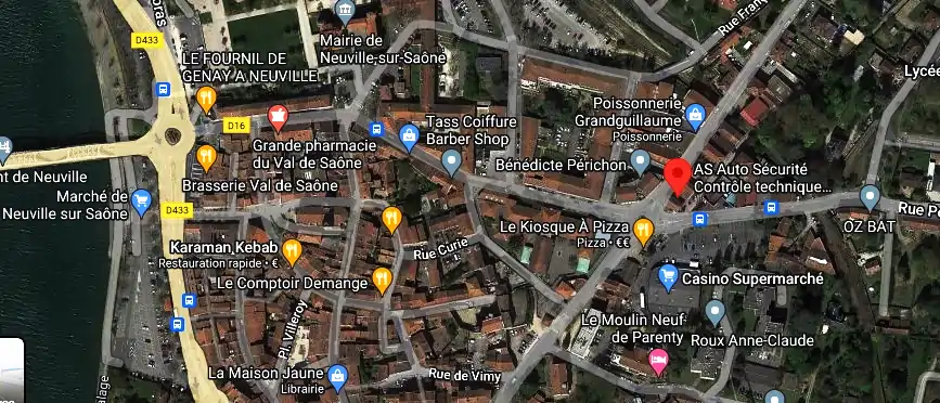 Prix contrôle technique à Neuville-sur-Saône