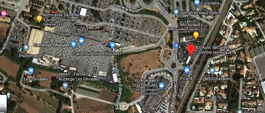 Prix contrôle technique à Ollioules