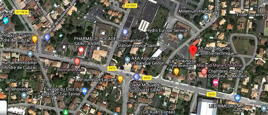 Prix contrôle technique à Saint-André-de-Cubzac