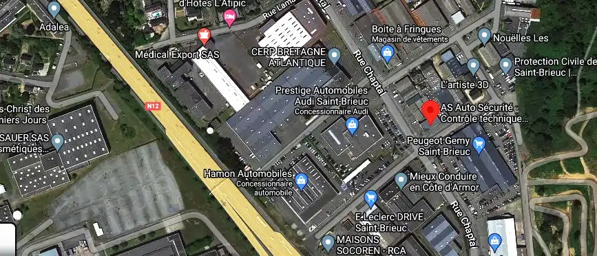 Prix contrôle technique à Saint-Brieuc