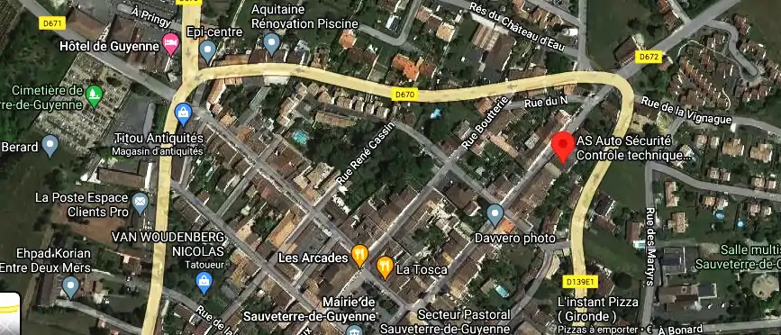 Prix contrôle technique à Sauveterre-de-Guyenne