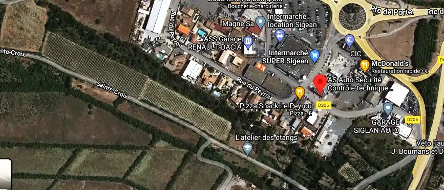 Prix contrôle technique à Sigean