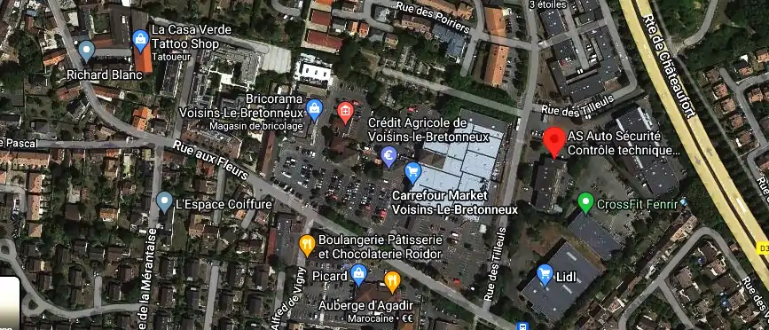 Prix contrôle technique à Voisins-le-Bretonneux