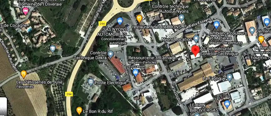 Prix contrôle technique à Nyons