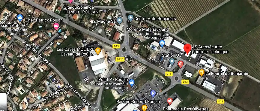 Prix contrôle technique à Roujan