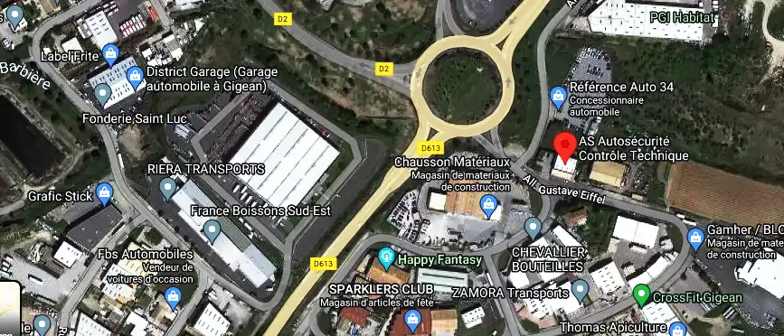 Prix contrôle technique à Gigean