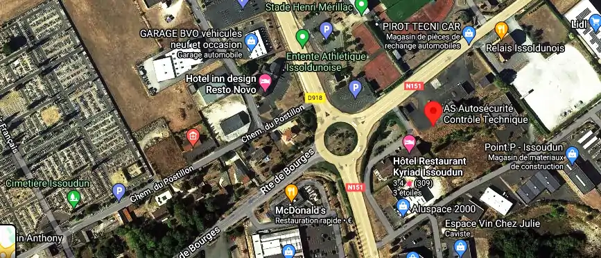 Prix contrôle technique à Issoudun