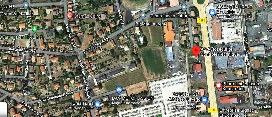 Prix contrôle technique à Langeac