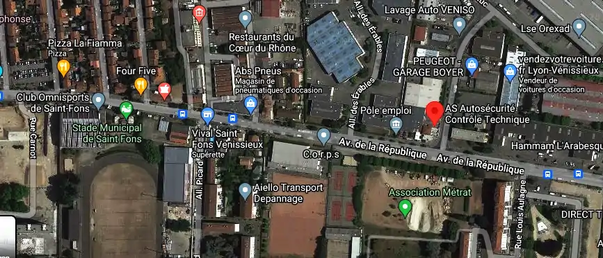 Prix contrôle technique à Vénissieux