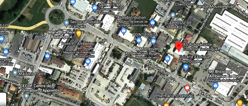 Prix contrôle technique à Ambérieu-en-Bugey