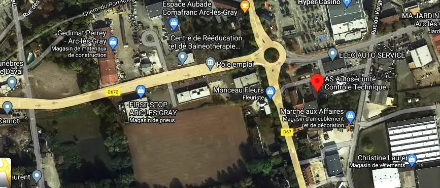 Prix contrôle technique à Arc-lès-Gray