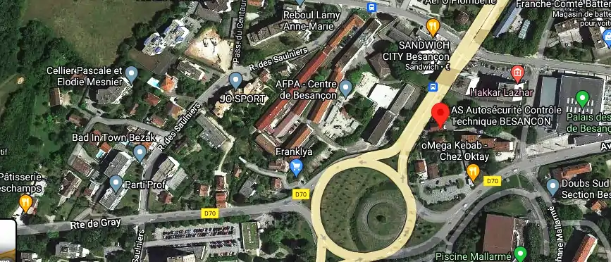 Prix contrôle technique à Besançon