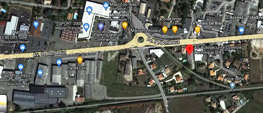 AS Autosécurité Contrôle Technique BIAS à Bias