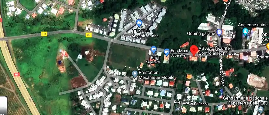 Prix contrôle technique à Marquisat - route de l'usine, Capesterre belle eau (guadeloupe 97130, Guadeloupe
