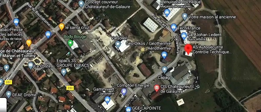 Prix contrôle technique à Châteauneuf-de-Galaure