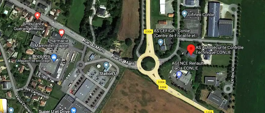 Prix contrôle technique à Conlie