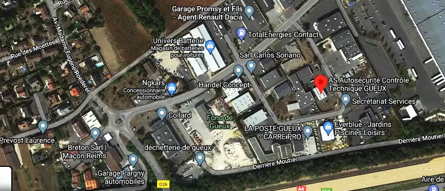 Prix contrôle technique à Gueux