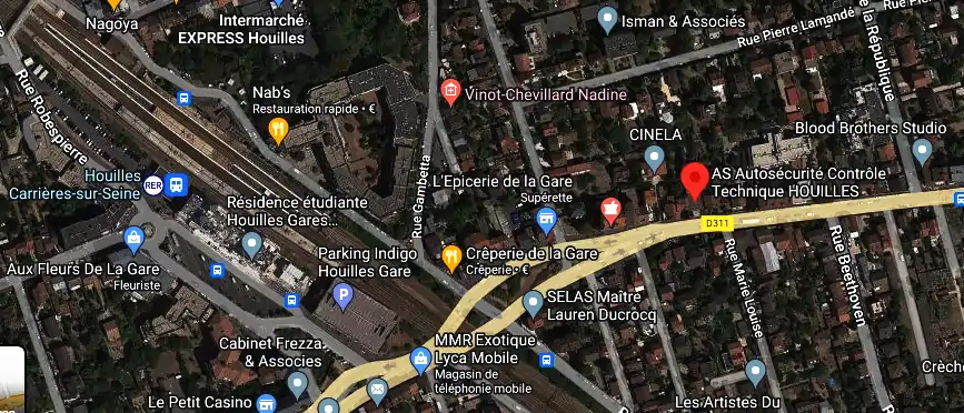 Prix contrôle technique à Houilles