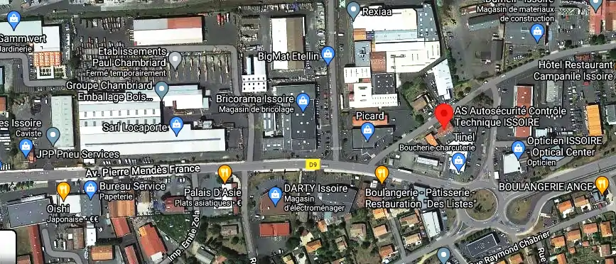 Prix contrôle technique à Issoire